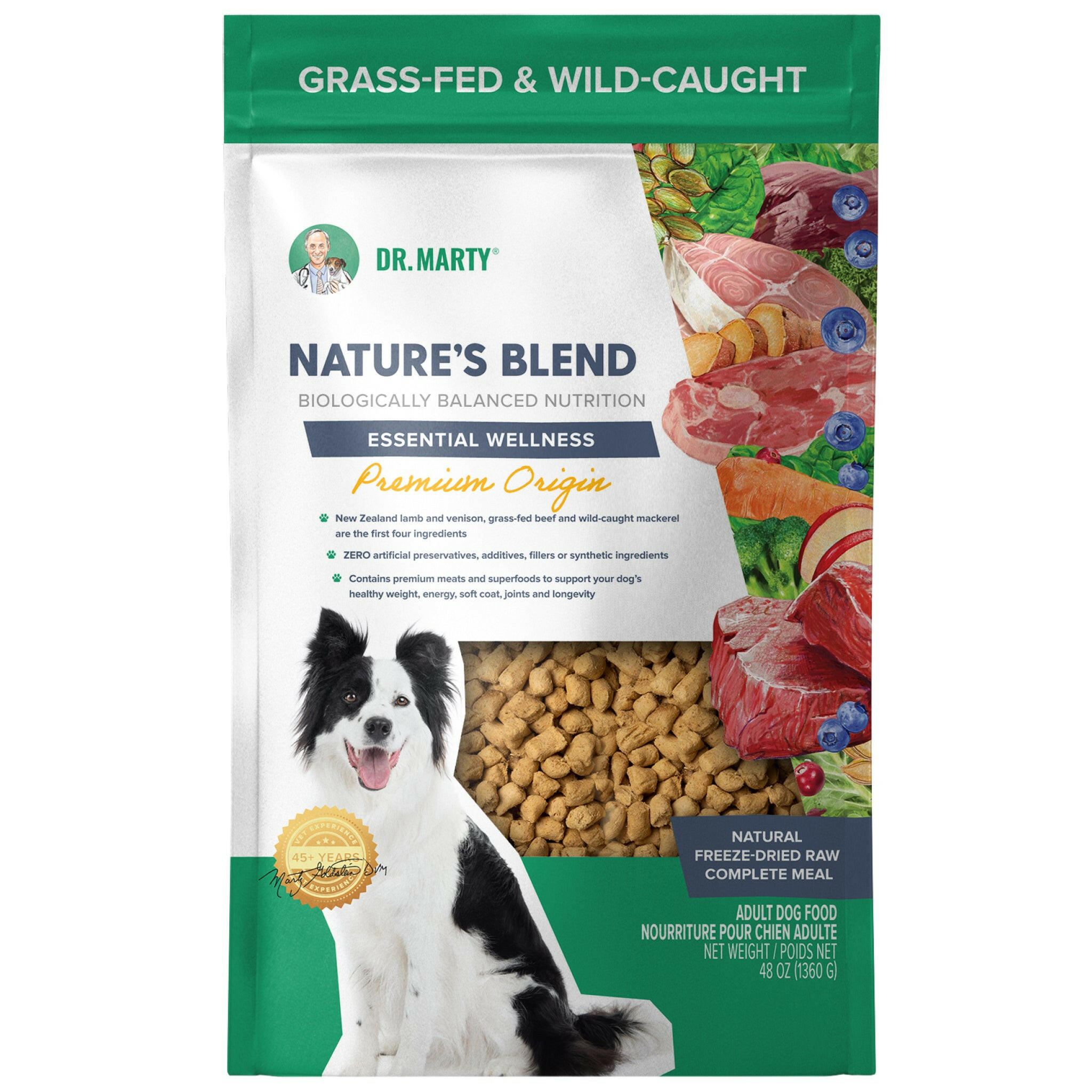 Dr. Marty Nature's Blend Premium Origin Freeze Dried Dog Food (48oz)