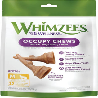 Whimzees by Wellness Occupy Antler Value Bag Treat For Medium Dog (12 pc)