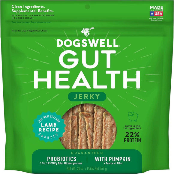 Dogswell Gut Health Lamb Recipe Jerky Treats For Dogs (20 oz)