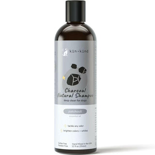 kin+kind Charcoal Deep Clean Natural Patchouli Shampoo For Dogs (12 oz)