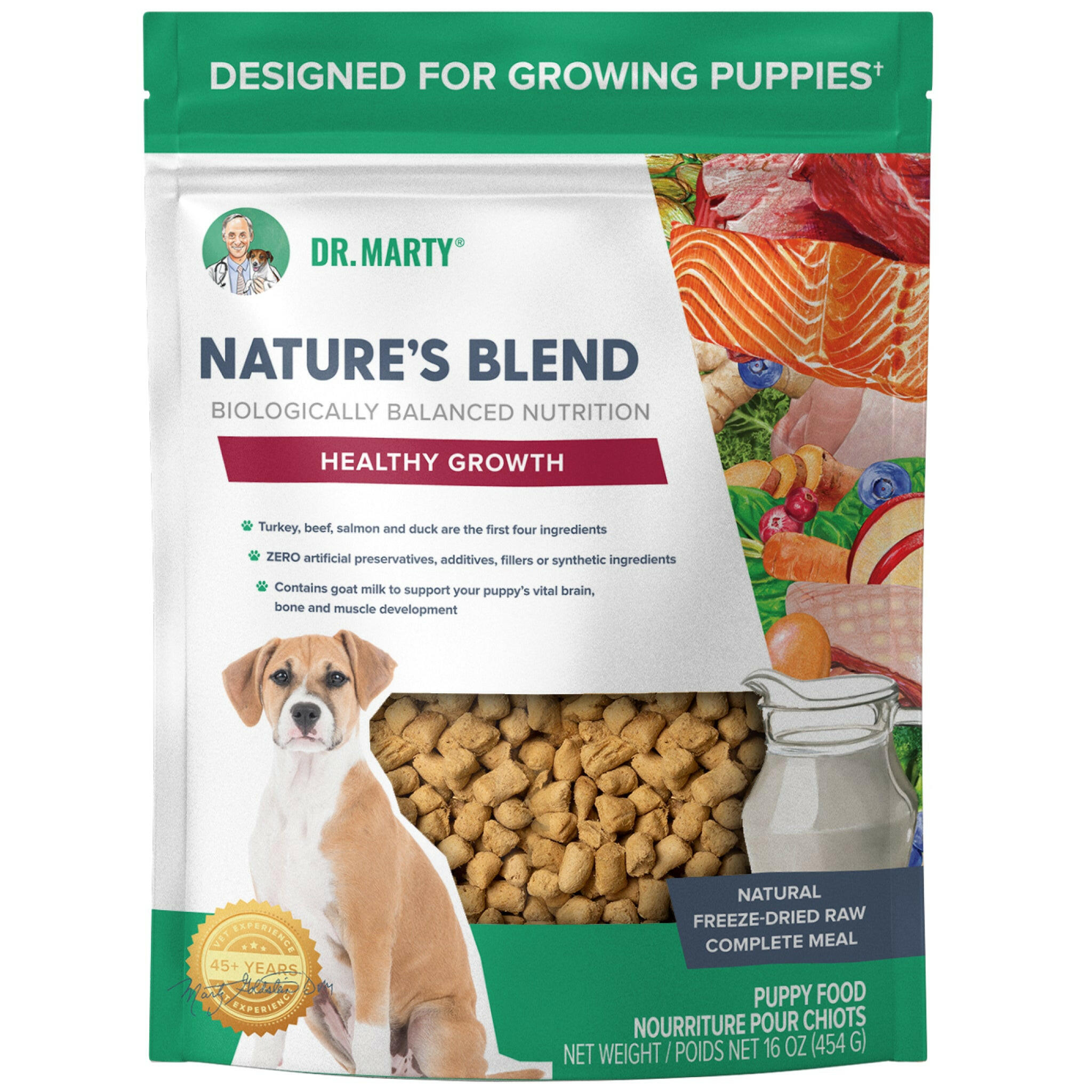 Dr. Marty Nature's Healthy Growth Freeze Dried Raw Food for Puppies