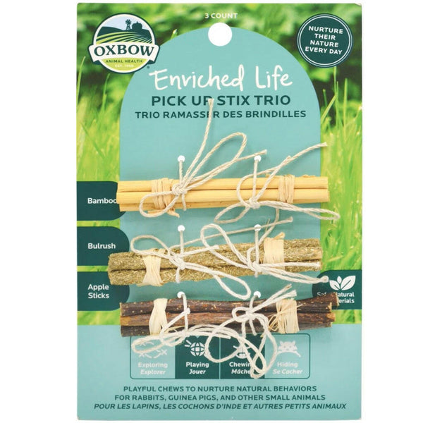 Oxbow Enriched Life Pick Up Stix Trio Toy For Small Animal