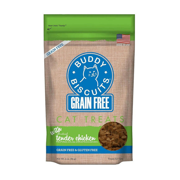 Buddy Biscuits Grain Free Cat Treats Tender Chicken (3 oz)