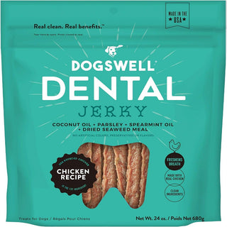Dogswell Chicken Recipe Jerky Dental Treats For Dogs (24 oz)