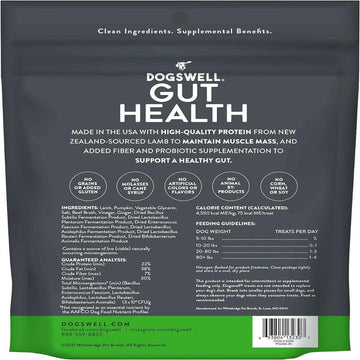 Dogswell Gut Health Lamb Jerky Treats For Dogs (10 oz)