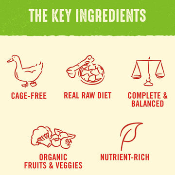 Stella & Chewy's Duck Duck Goose Dinner Patties Freeze-Dried Raw Food For Dogs (25 oz)