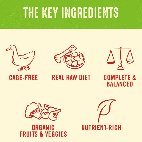 Stella & Chewy's Duck Duck Goose Dinner Patties Freeze-Dried Raw Food For Dogs (25 oz)