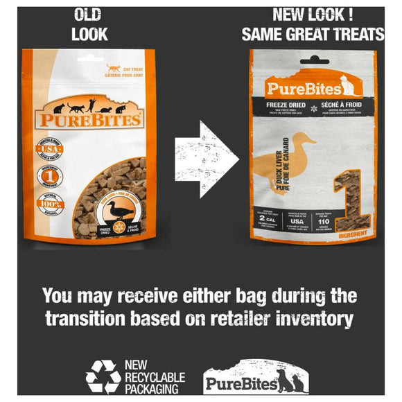 PureBites Duck Liver Freeze Dried Treats For Cat (1.06 oz)