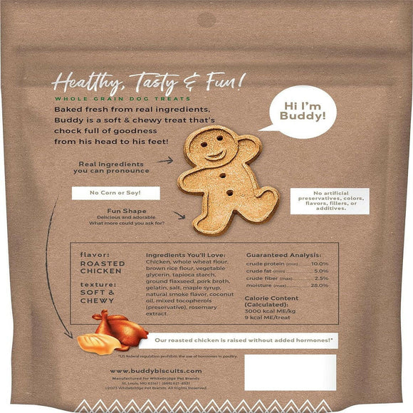 Buddy Biscuits Original Soft & Chewy with Roasted Chicken Dog Treats (6 oz)