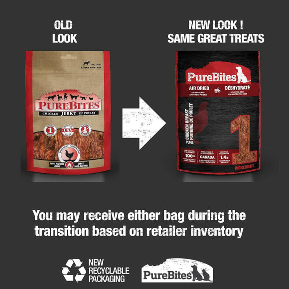 PureBites Chicken Jerky Mid Size Treats For Dog (5.5 oz)