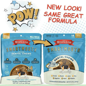 The Missing Link Smartmouth Dental Chews For Small & Medium Dogs (14 count)
