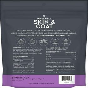 Dogswell Skin & Coat Duck Recipe Meatballs Treats For Dogs (14 oz)