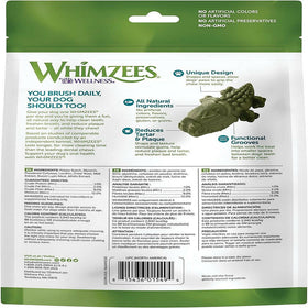 WHIMZEES by Wellness Alligator Natural Grain Free Dental Chews For Medium Dogs  (12 pc)