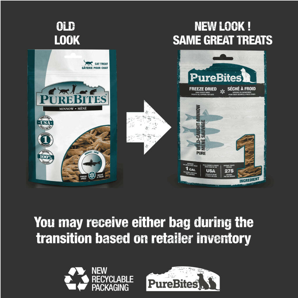 Pure Bites Freeze Dried Minnow Treats For Cat (1.09)