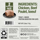 PureBites 100% Pure Chicken & Beef Pate Treats For Cat (2.5 oz)