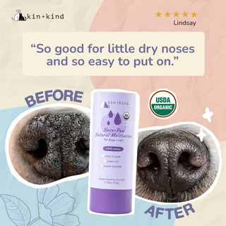 kin+kind Organic Nose & Paw Moisturizer Stick for Dogs & Cats (2.3 oz)