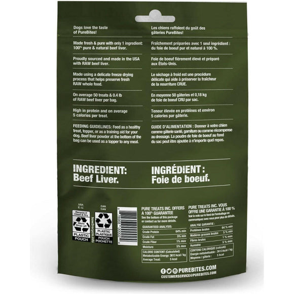 PureBites Beef & Liver Freeze Dried Treats For Dogs (2 oz)