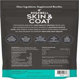 Dogswell Jerky Skin & Coat Salmon Grain-Free Treats For Dogs (10 oz)