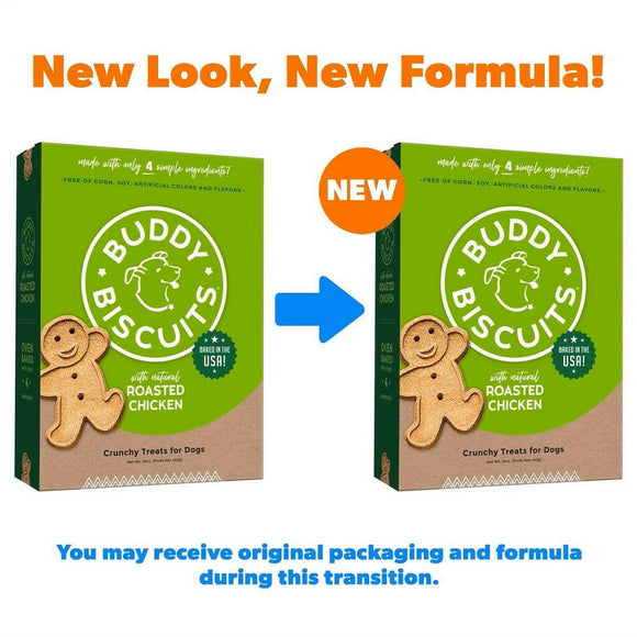 Buddy Biscuits with Roasted Chicken Oven Baked For Dog Treats (16 oz)