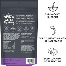 Dogswell Skin & Coat Soft & Chewy Salmon Flavored Treats For Dogs (14 oz)