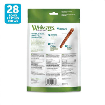 Whimzees by Wellness Dental Chew Veggie Sausage For Small Dog  (28 pc)