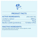 product facts of native pet bladder chews