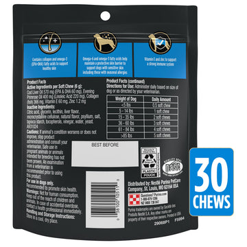 Purina Pro Plan Veterinary Diets Skin Care Soft Chew Supplement for Dogs