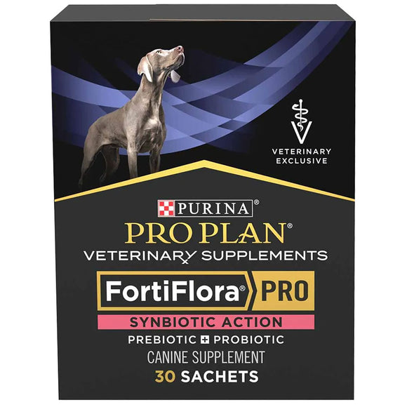 Pro Plan Veterinary Supplements FortiFlora PRO Synbiotic Action Dog Prebiotic and Probiotic Supplement, 30 sachets