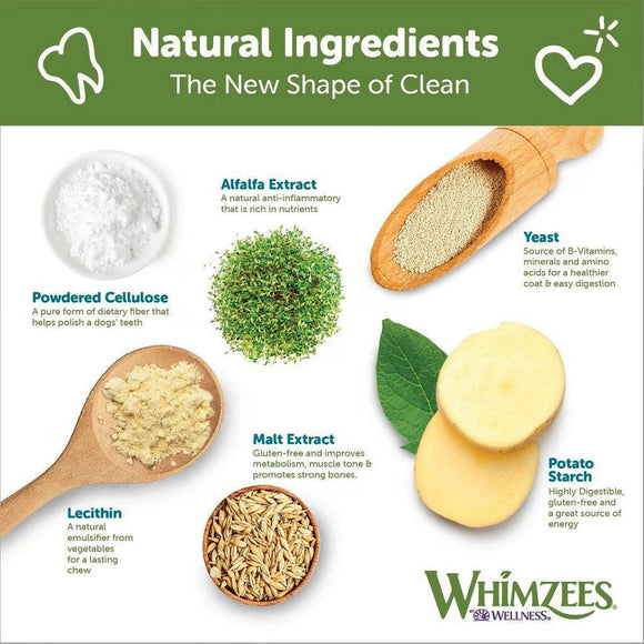 WHIMZEES Variety Pack Grain-Free For Dental Dog Treats, Small (56 coun)