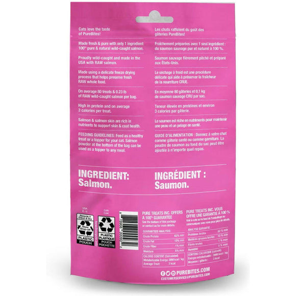 PureBites Salmon Flavor Freeze Dried Treats For Cat (.92 oz)