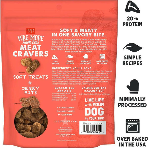 Cloud Star Wag More Bark Less Beef Dog Treats (5 oz) Pouch