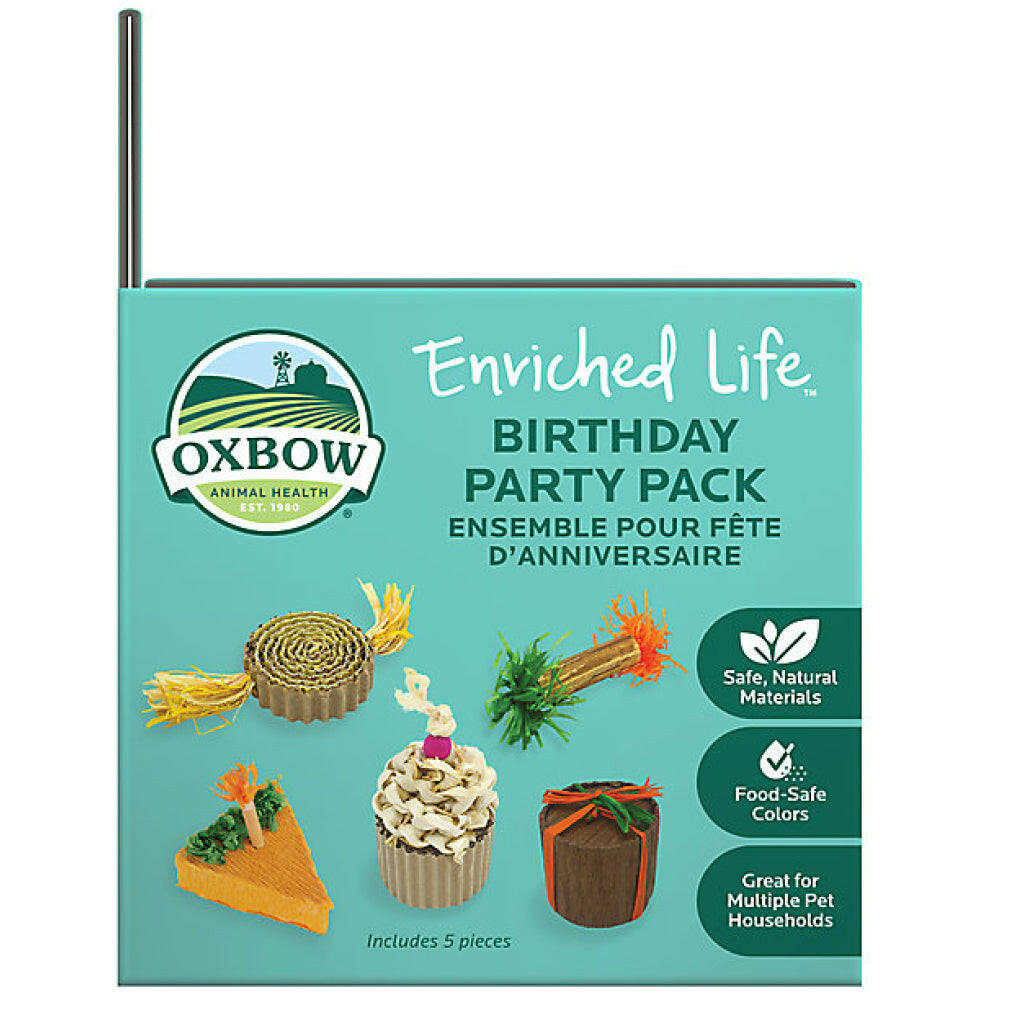 Oxbow Enriched Life Birthday Party Pack Toy For Small Animal