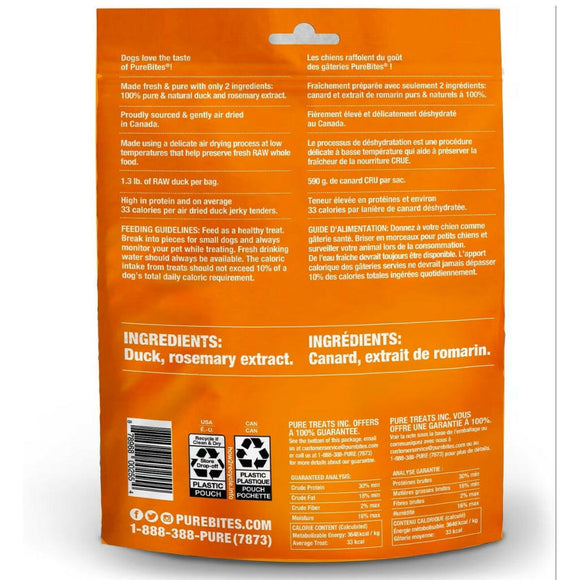 PureBites Duck Jerky Mid Size Treats For Dog (5.5 oz)