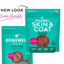 Dogswell Jerky Skin & Coat Salmon Grain-Free Treats For Dogs (10 oz)