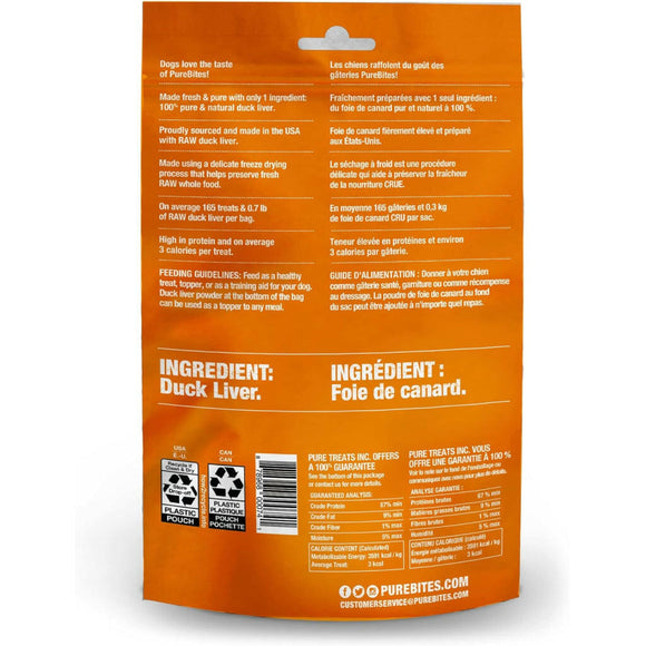 PureBites Duck Freeze Dried Treats For Dog (2.6 oz)