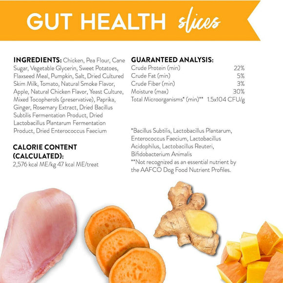 Dogswell Gut Health Chicken Slices Treats For Dogs (8 oz)