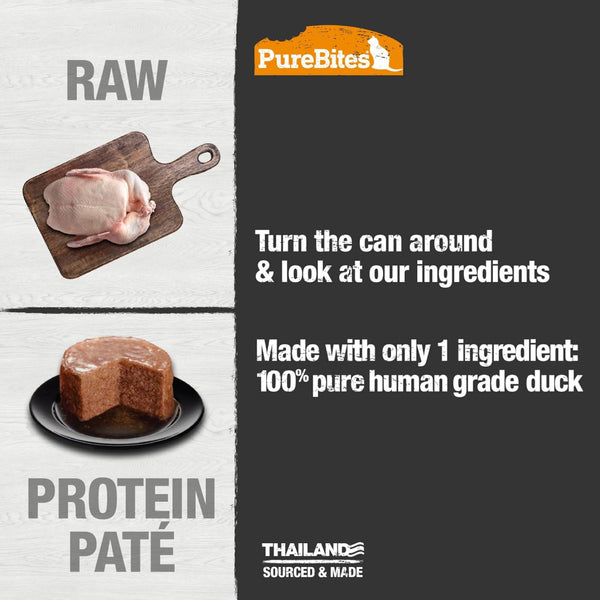 PureBites 100% Pure Duck Pate Treats For Cat (2.5 oz)
