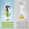 kin+kind Flea + Tick Prevent Spray Lemongrass Biobased For Dog & Cat (12 oz)