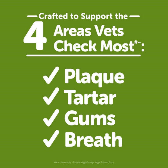 WHIMZEES Brushzees Dental Chews Natural Grain-Free Dental Dog Treats, Extra Small, (48 count)