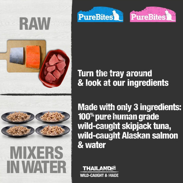 PureBites Mixers Variety Pack Tuna & Salmon Treats For Cat (1.76 oz)