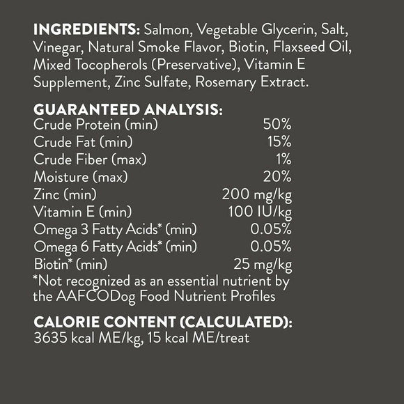 Dogswell Jerky Mini Skin & Coat Grain-Free Salmon Bites For Dogs (4 oz)