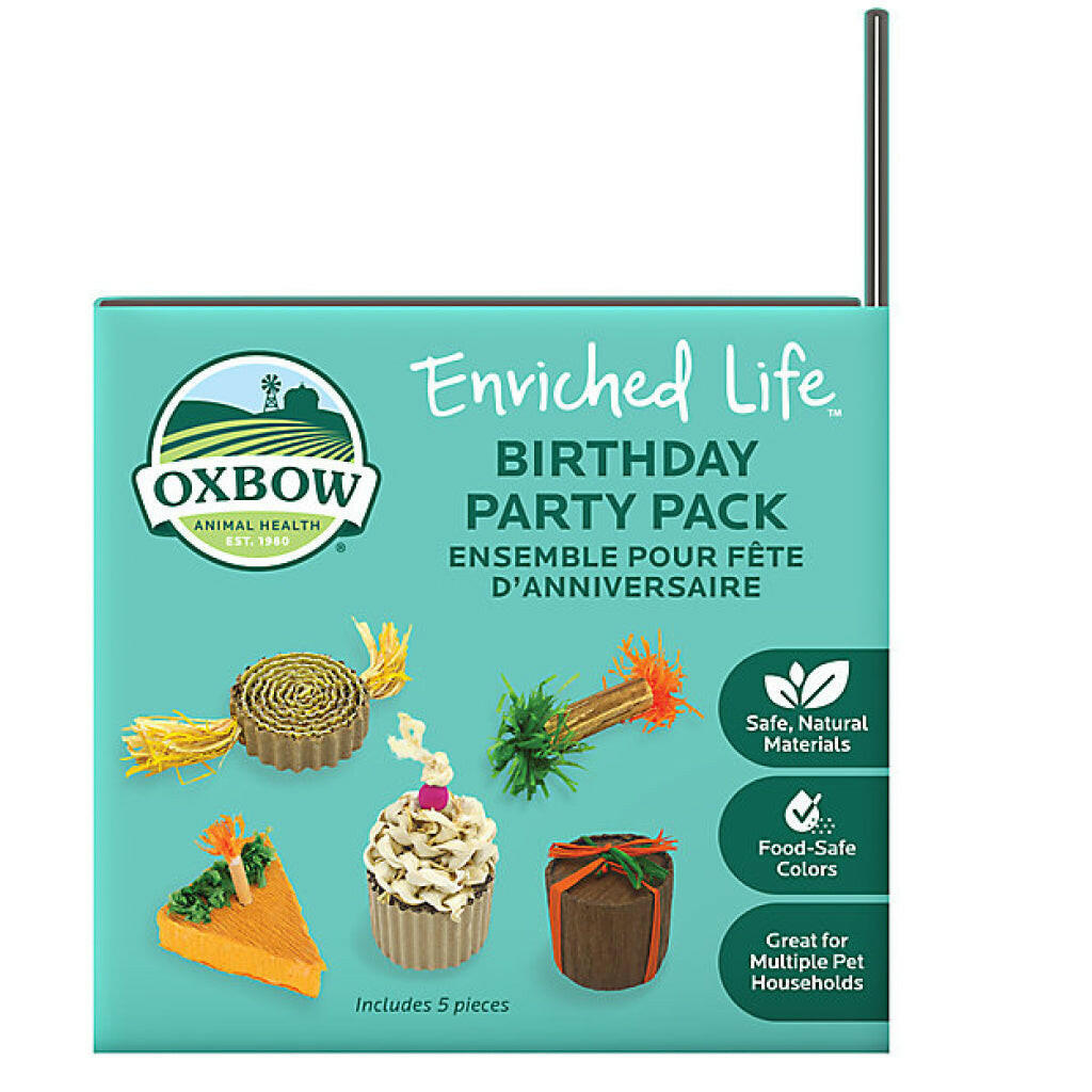 Oxbow Enriched Life Birthday Party Pack Toy For Small Animal