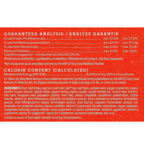 Stella & Chewy's Lil' Bites Itty Bitty Beef Recipe Small Breed Freeze-Dried Raw Food For Dog (7 oz)