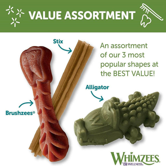 Whimzees by Wellness Natural Dental Value Box Treat For Small Dogs (89 count)