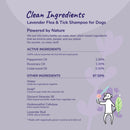 kin+kind Lavender Flea + Tick Biobased Relief Shampoo For Dog (12 oz)