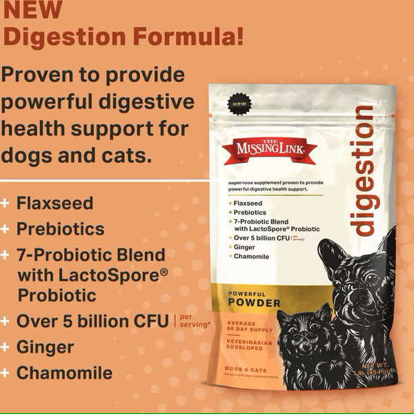 The Missing Link Digestion Supplement For Dogs & Cats (1 lb)
