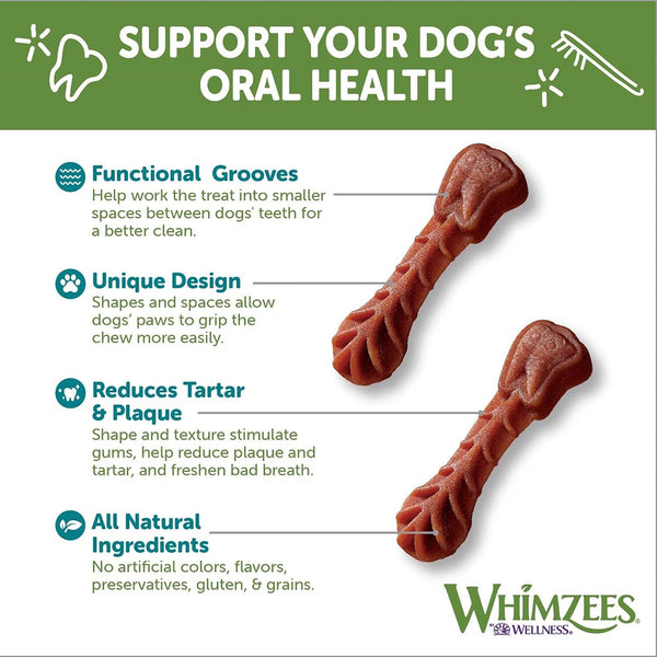 WHIMZEES by Wellness Small Value Bag Dental Chew For Dog Treat (12.7 oz)