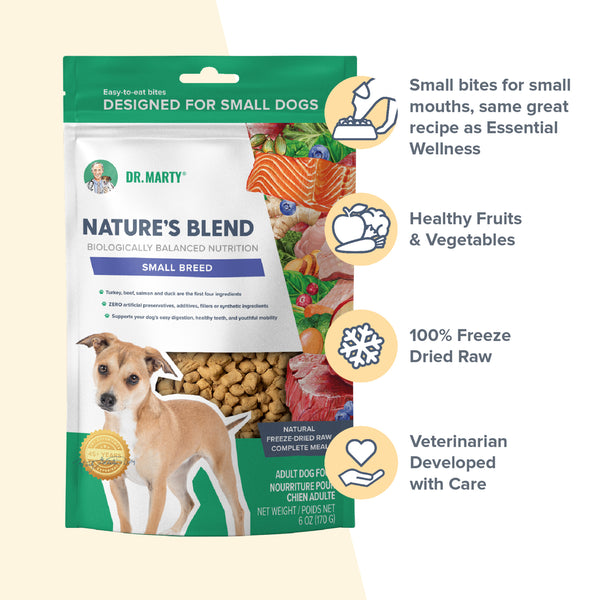 Dr. Marty Nature's Blend Small Breed Freeze Dried Raw Dog Food (6 oz)