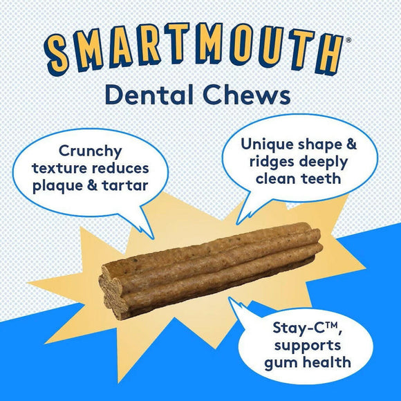 The Missing Link Smartmouth Dental Chews For Petite & Extra Small Dogs (28 count)