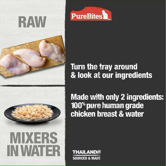 PureBites Mixers Chicken Breast in Water Food Topping For Cat (1.76 oz)